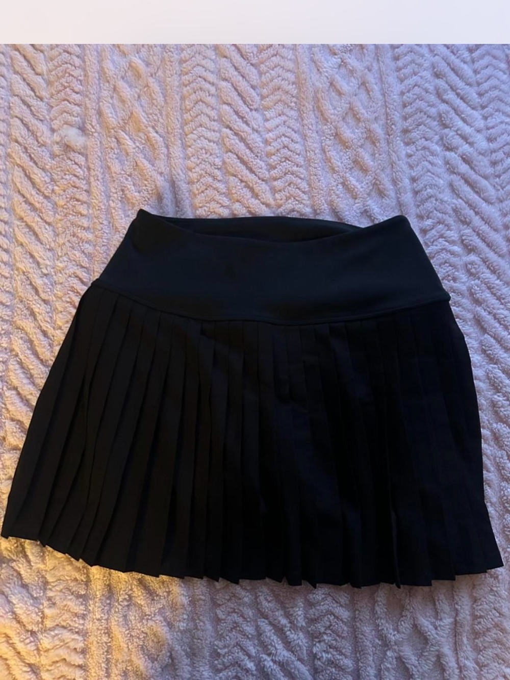 PINK Victoria's Secret Black Pleated Mini Skirt